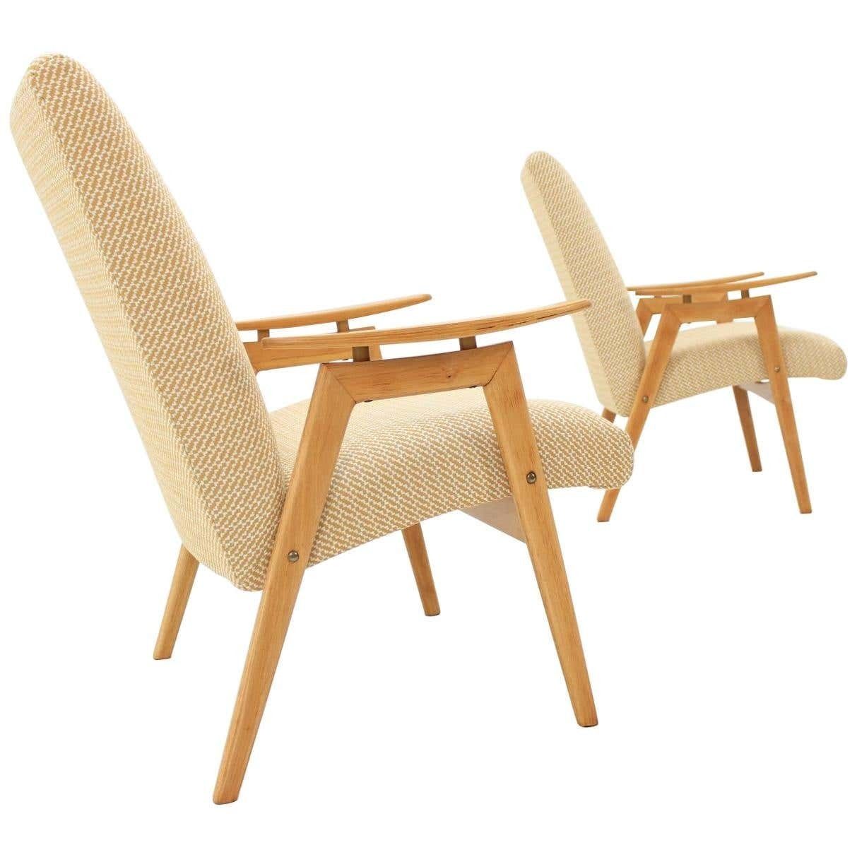 Set Of Two Lounge Chair By Jaroslav šmídek For Jitona, 1960s photo furniture