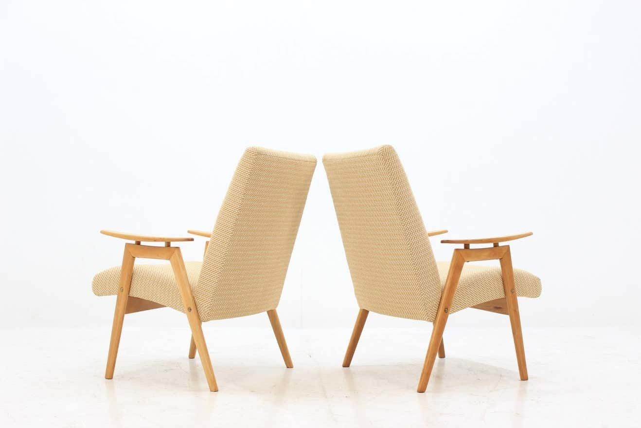Set Of Two Lounge Chair By Jaroslav šmídek For Jitona, 1960s photo Furniture
