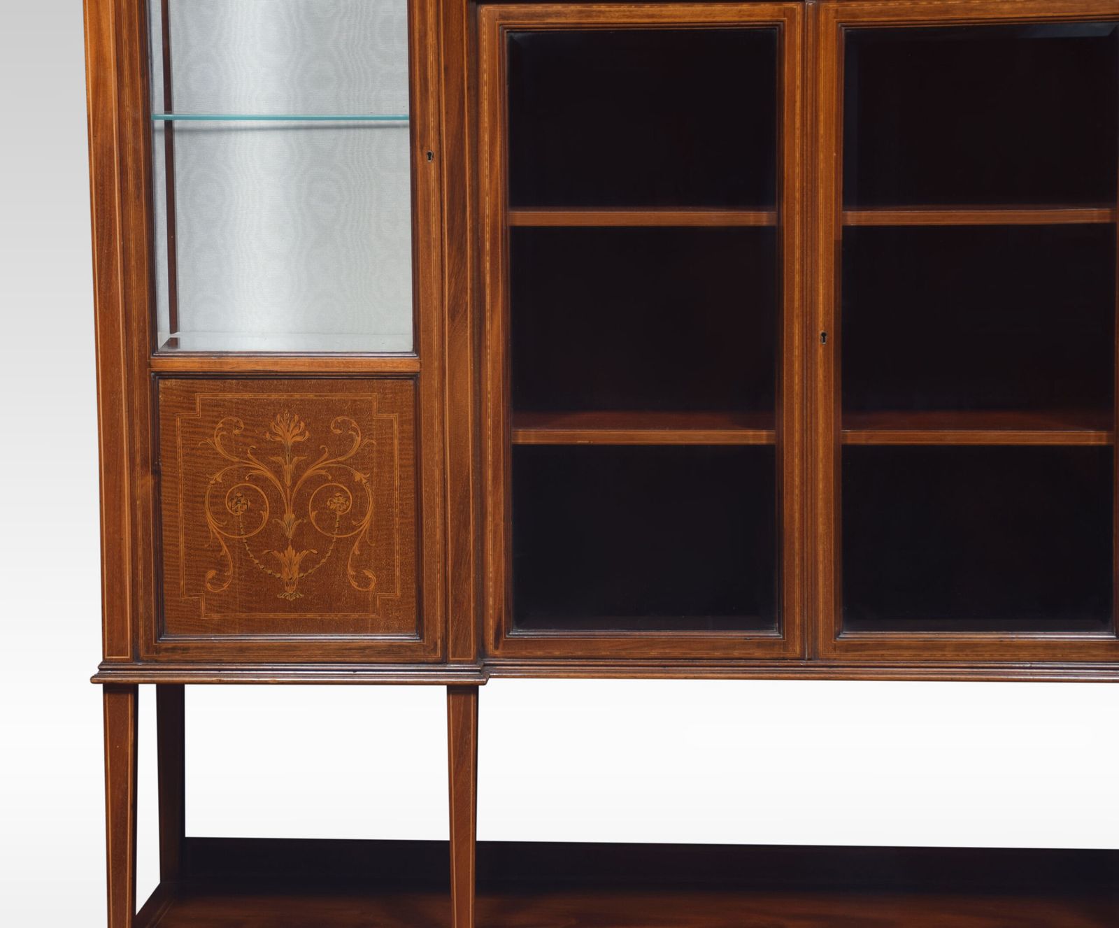 Mahogany Inlaid Display Cabinet By Maple And Co photo vintage