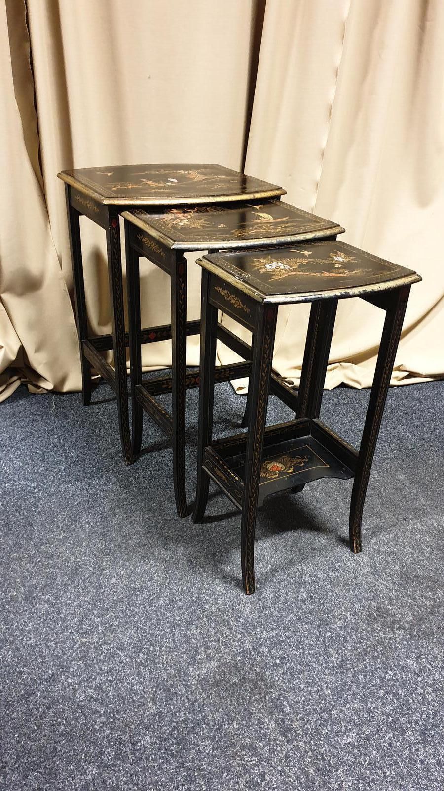 Chinoiserie Nest Of Three Tables photo furniture