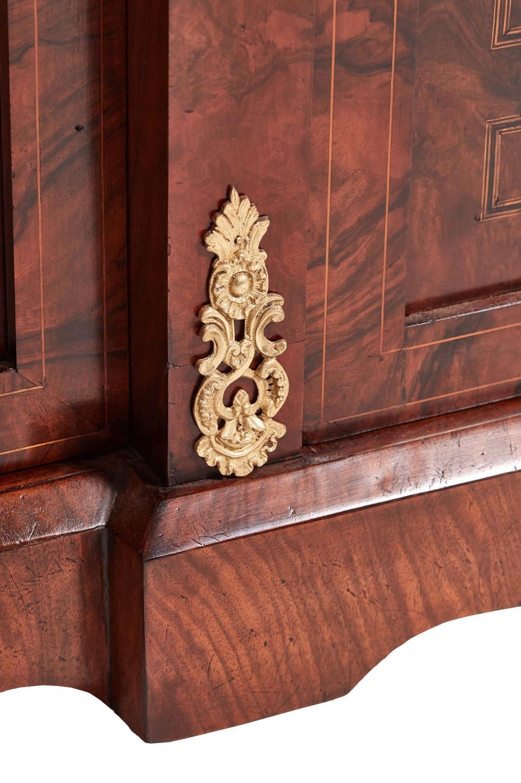 Fine Quality 19th Century Victorian Burr Walnut Inlaid Credenza/Sideboard photo buy