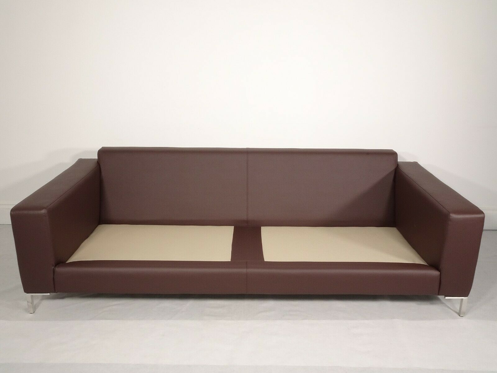 Rare Immaculate Jonas Ihreborn Filip Sofa In Soft Brown Leather photo vintage