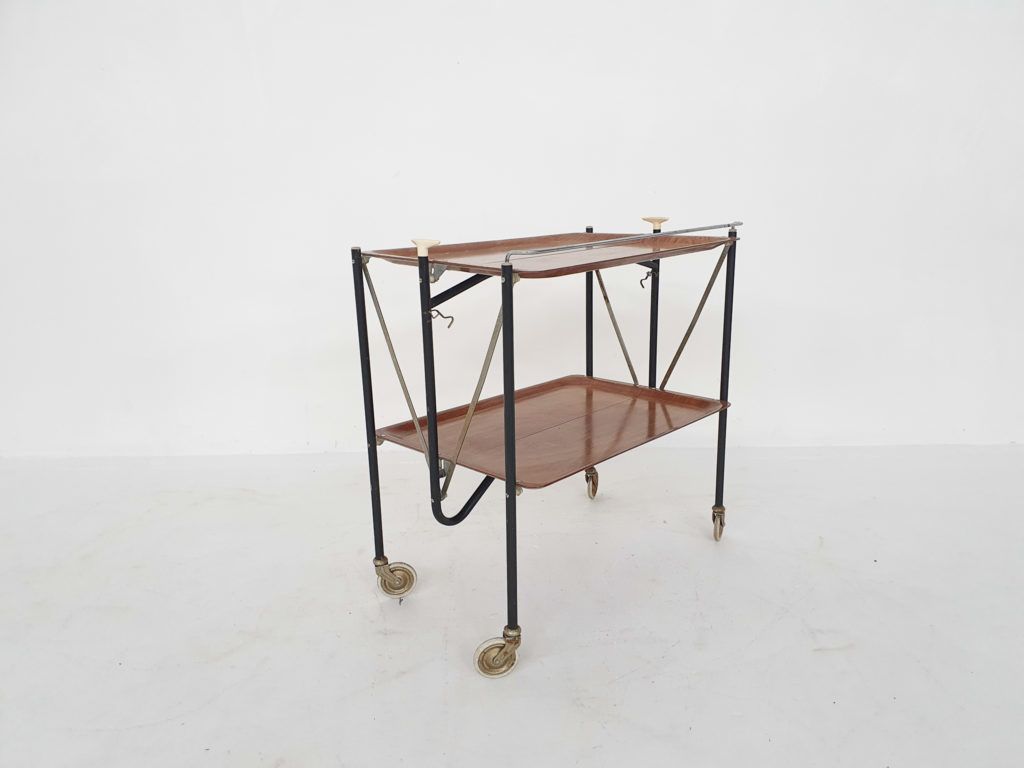 Mid Century Foldable Serving Trolley, 1960s