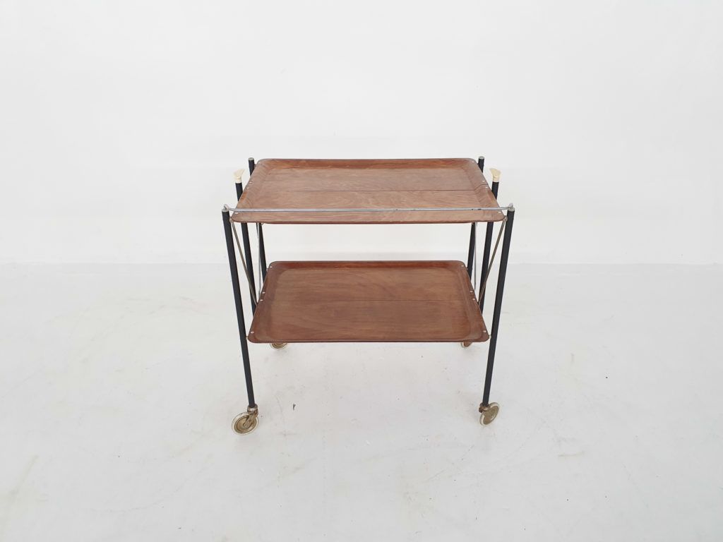 Mid Century Foldable Serving Trolley, 1960s photo for sale
