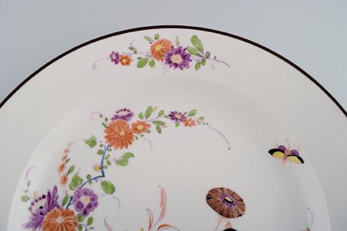 Antique Meissen Bowl In Hand Painted Porcelain In Japanese Style, 19th Century photo for sale