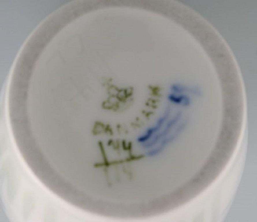 Antique Royal Copenhagen Art Nouveau Vase In Porcelain With Flowers photo 366.0
