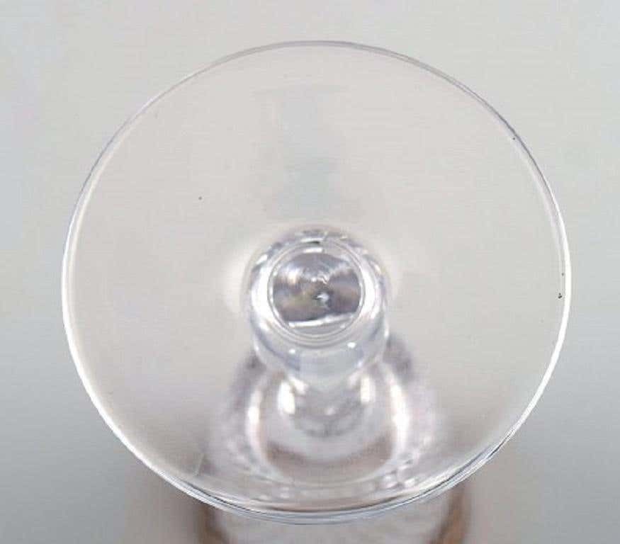 14 Glasses In Mouth Blown Crystal Glass With Gold Edge, France, 1930s photo vintage