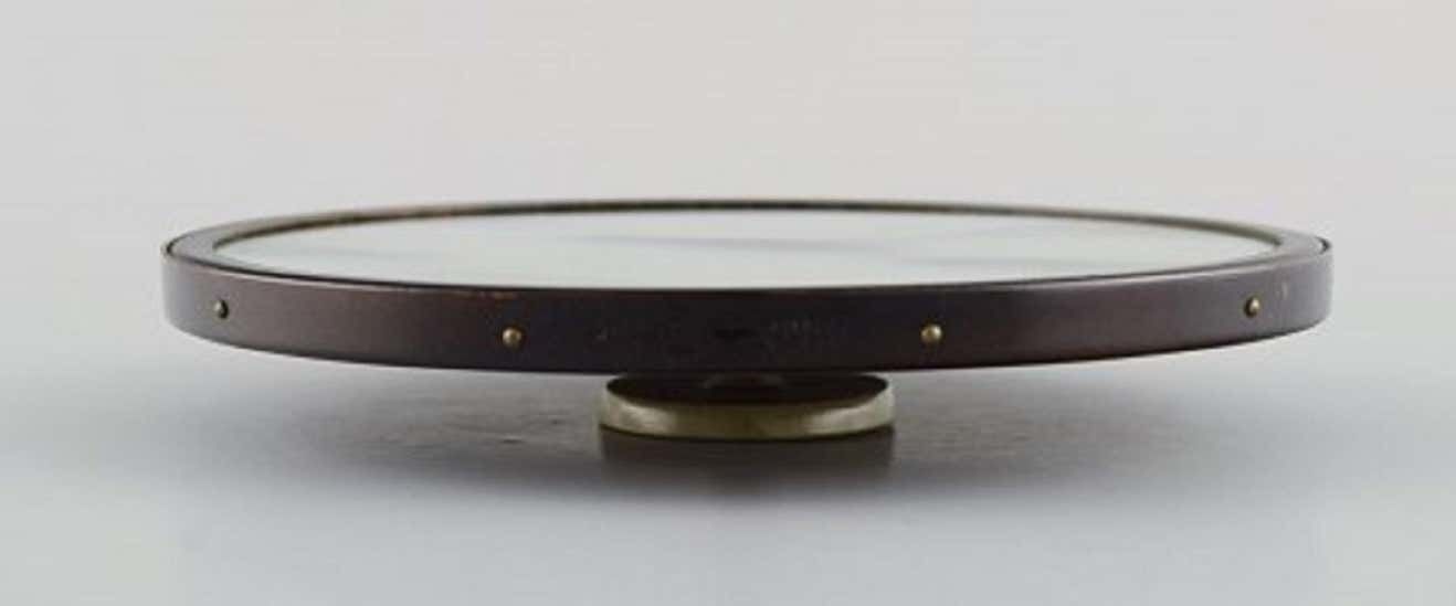 Hans Bergström For Ystad Brons, A Pair Of Art Deco Hand Mirrors In Bronze, 1940s photo vinterior