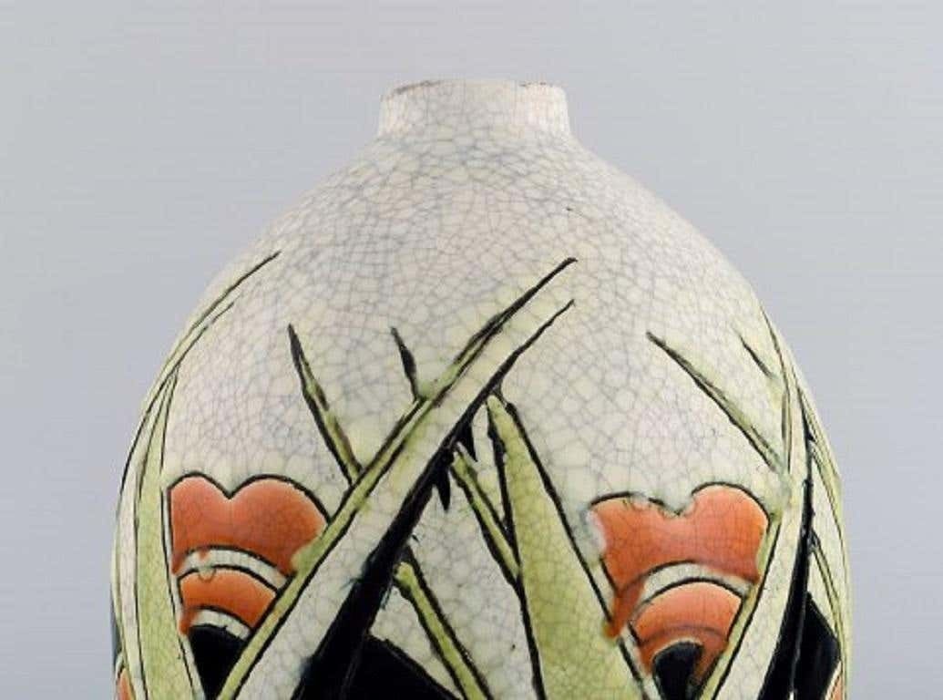 Charles Catteau For Boch Freres Keramis, Belgium, Art Deco Vase photo Home Decor
