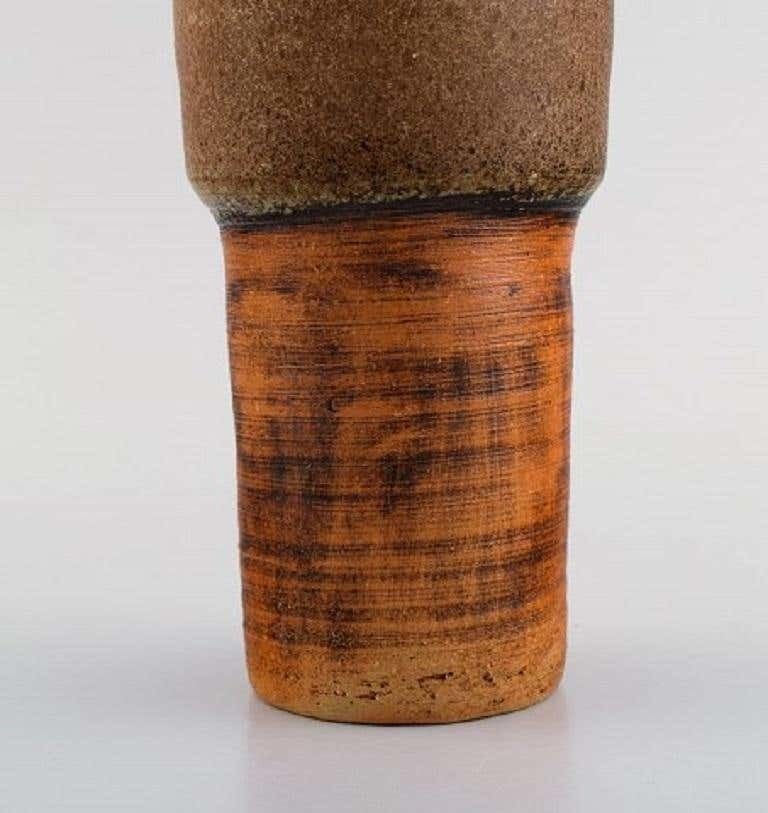 European Studio Ceramist, Unique Vase In Glazed Ceramics, 1960s 1970s photo 439.0