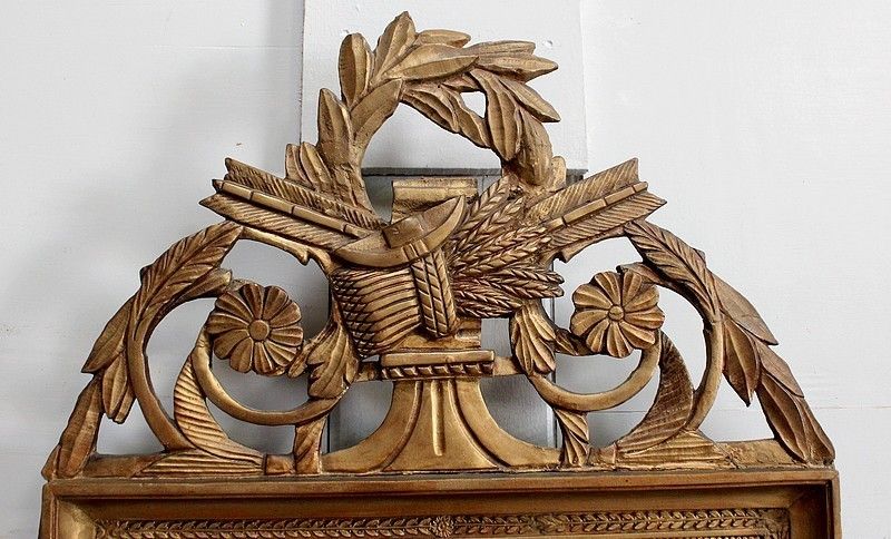 Mirror In Golden Wood, Louis XVI Style, Early 19th Century photo 1792.2