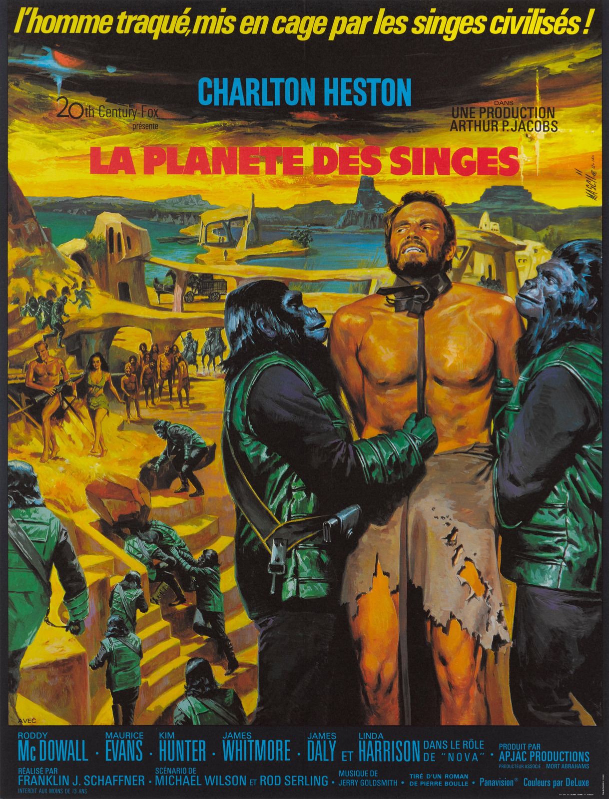 Planet Of The Apes Original French Film Poster photo for sale