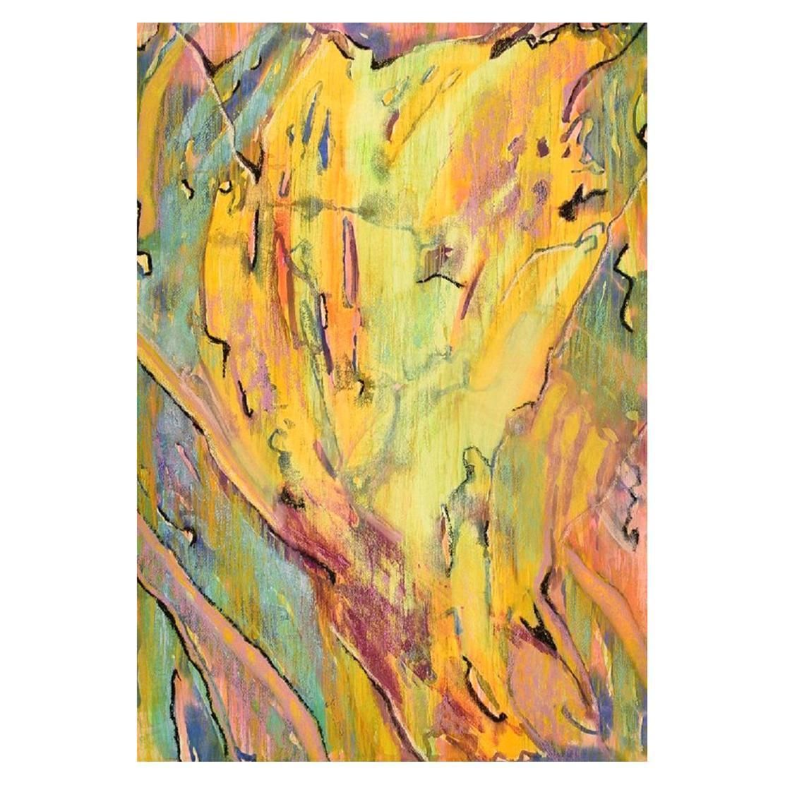 Ivy Lysdal, Gouache On Cardboard, Abstract Modernist Painting