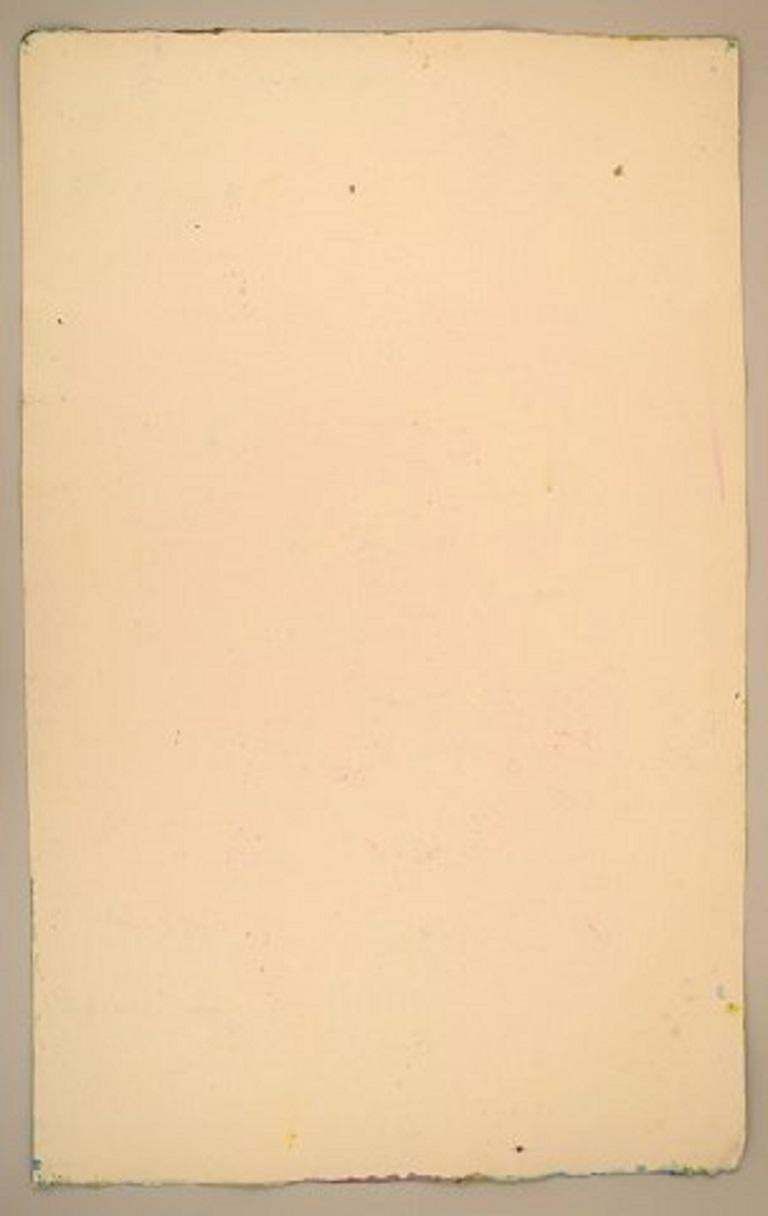 Ivy Lysdal, B 1937, Gouache On Cardboard, Abstract Modernist Painting photo Art