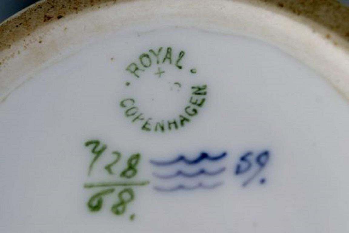 Royal Copenhagen Table Lamp In Hand Painted Porcelain With Floral Motifs, 1920s photo vinterior