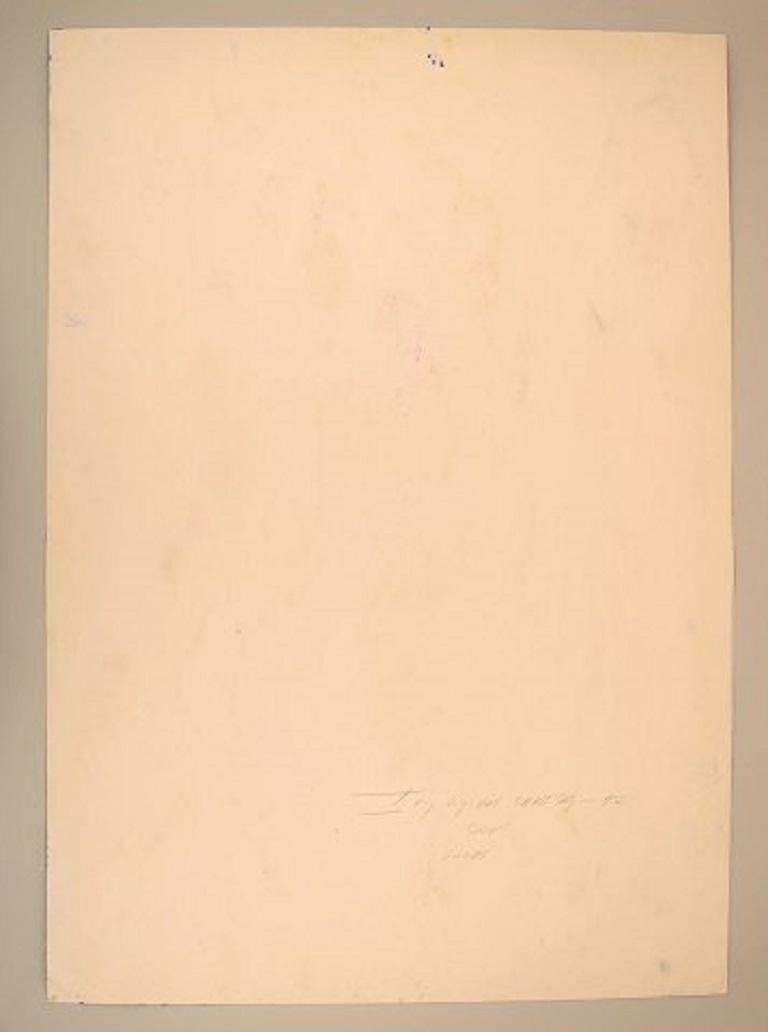 Ivy Lysdal B 1937 Gouache On Cardboard Abstract Modernist Painting photo Art
