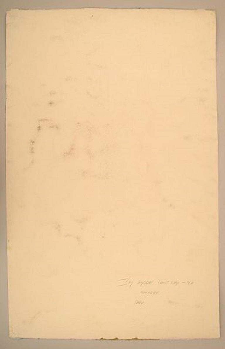 Ivy Lysdal Gouache On Cardboard Abstract Modernist Painting Dated 1992 photo 517.0