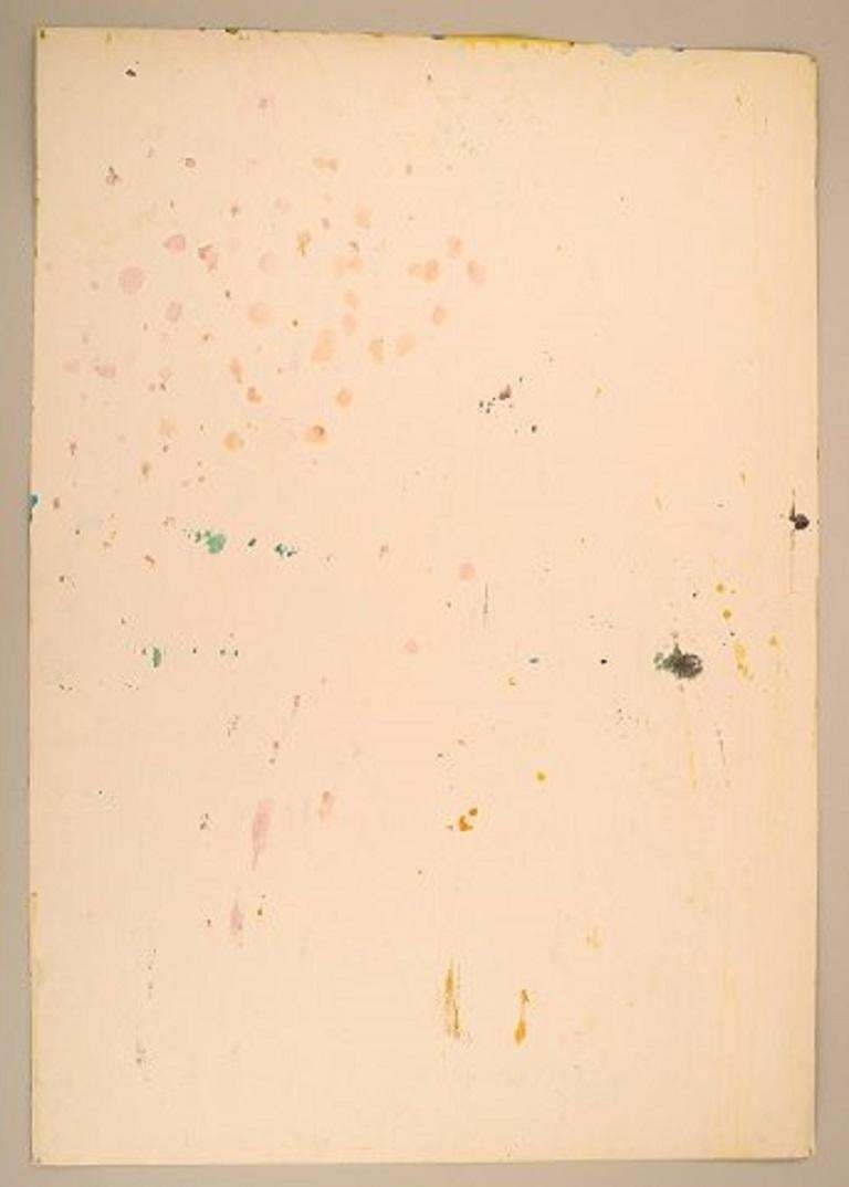 Ivy Lysdal, Gouache On Cardboard, Abstract Modernist Painting, Late 20th C photo Art