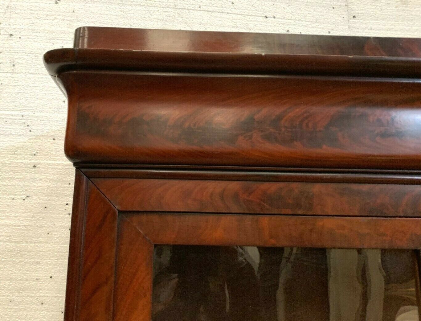 Louis Philippe Period Showcase In Mahogany Two 19th Century Glass Doors photo Furniture