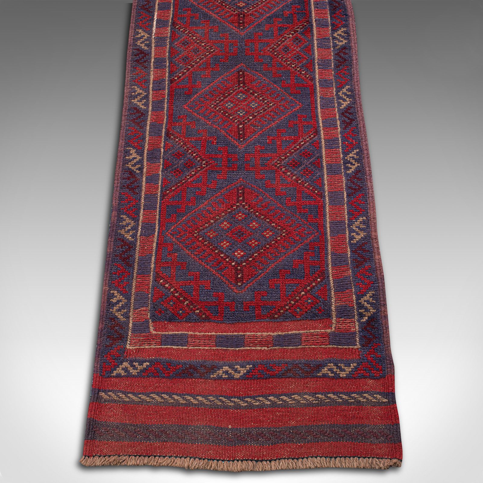 Long Vintage Meshwani Hallway Runner, Caucasian, Rug, Hall Carpet, Circa 1960 photo buy