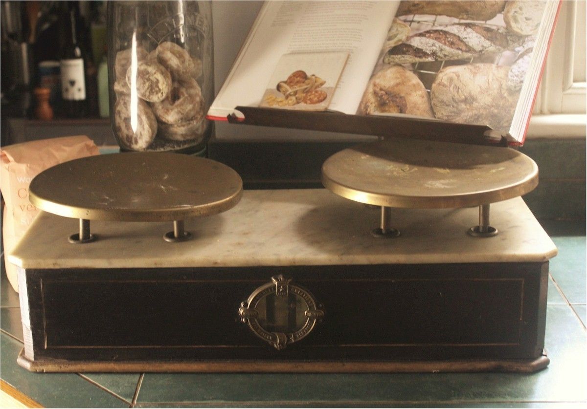Antique French Bakery Scales, 1800s