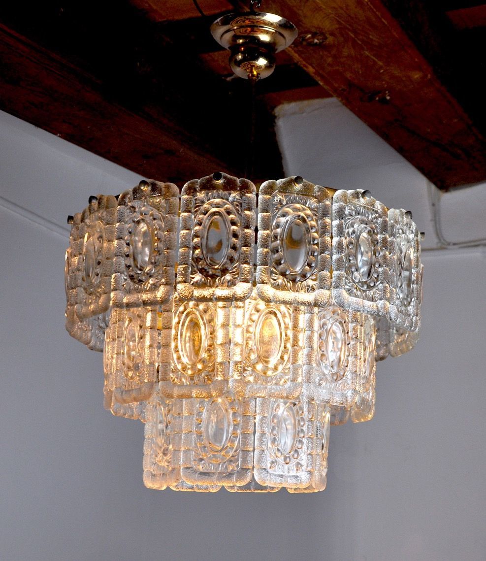 Kinkeldey Chandelier, 3 Levels, Germany, 1970 photo Lighting