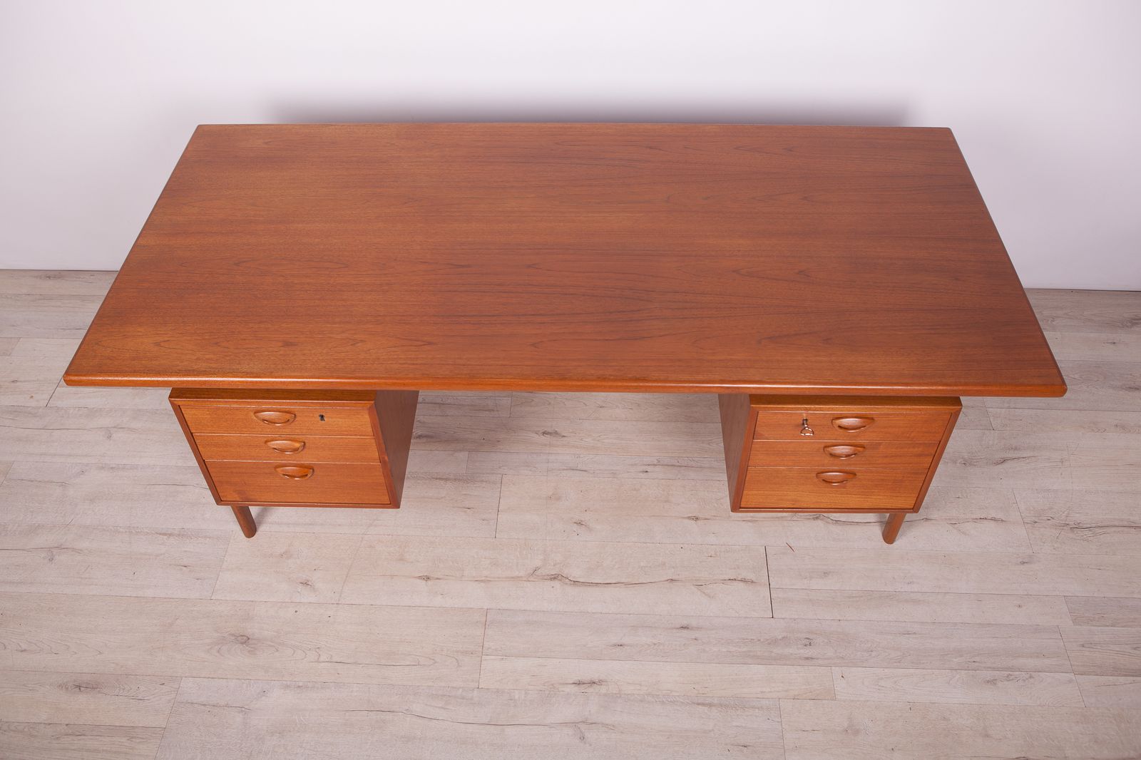 Mid Century Danish Teak Desk From Feldballes Møbelfabrik, 1960s photo furniture