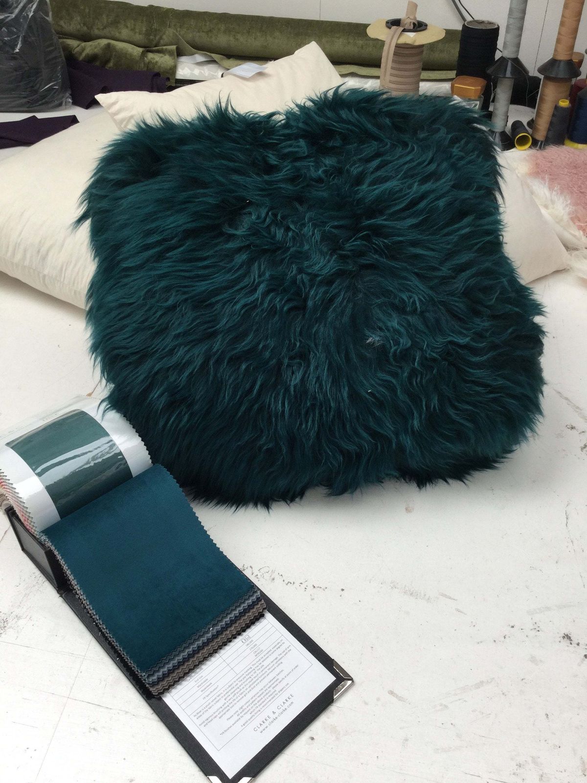 Luxury Fur Grey Cushion, Pillow, Tibetan Sheepskin In A Stunning Mid Grey Colour, Gray Cushion, Home Decor, Hygge photo vintage