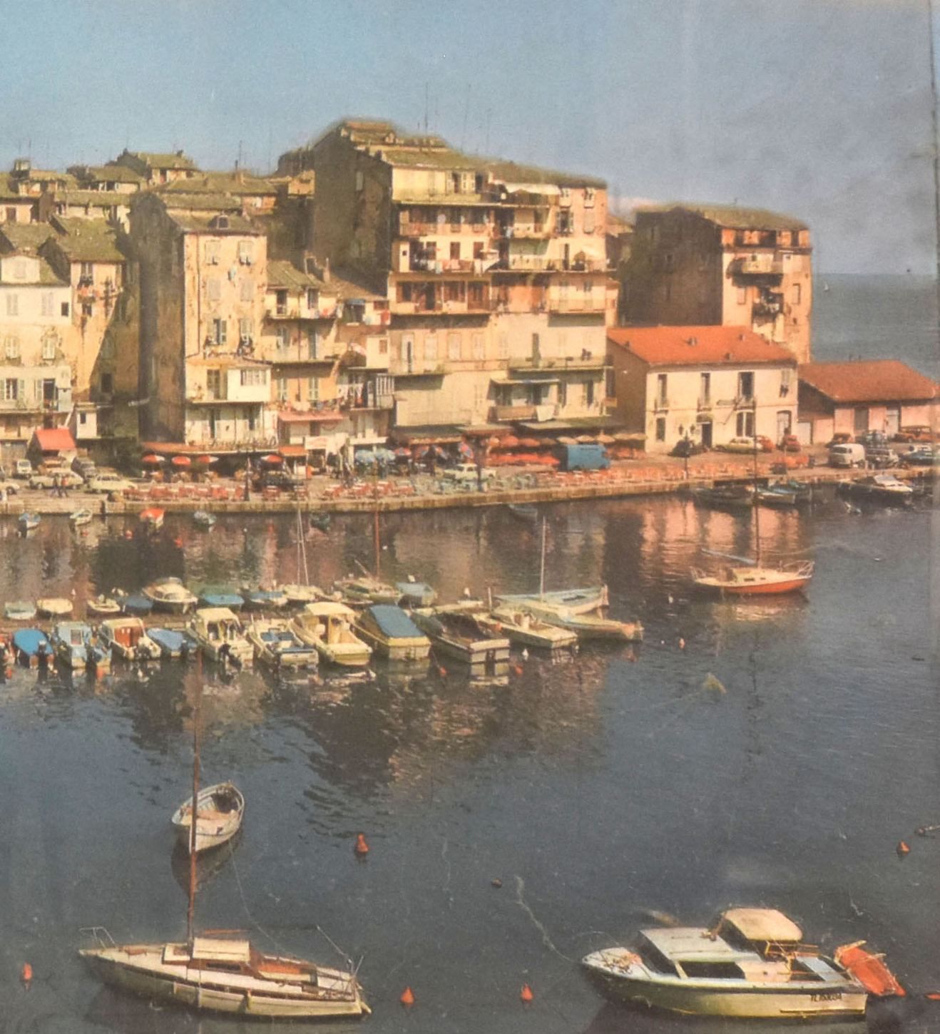 Extruded Photo Of Bastia Port, Paper photo Art