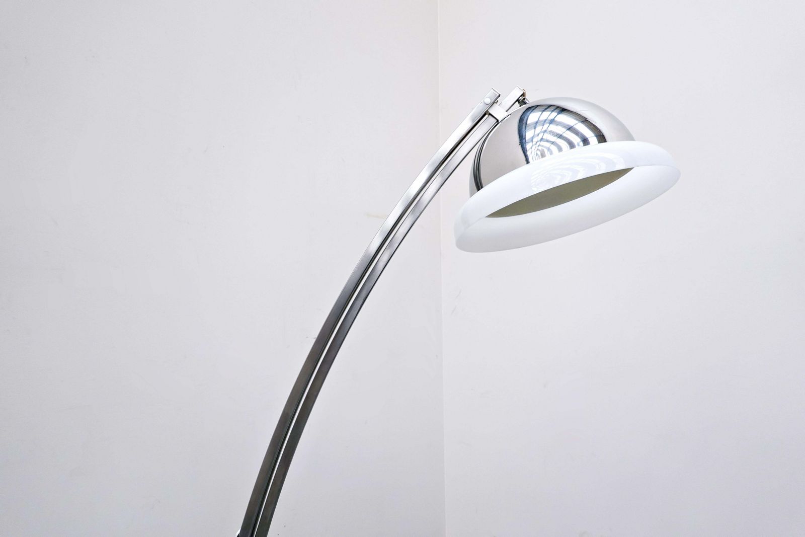 Italian Adjustable Arc Floor Lamp By Goffredo Reggiani, 1960s photo for sale