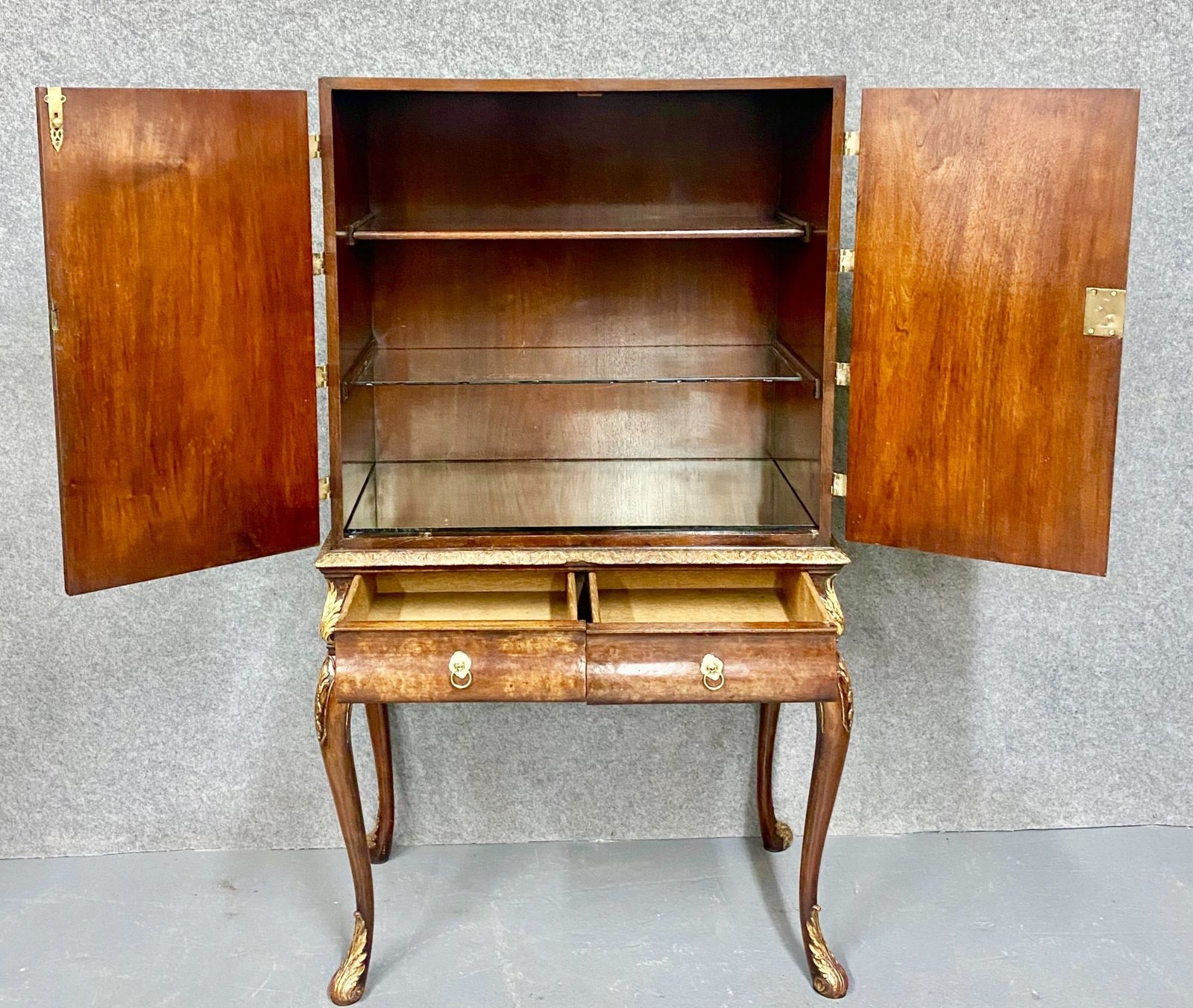 Highly Decorative Walnut Cocktail Cabinet photo buy