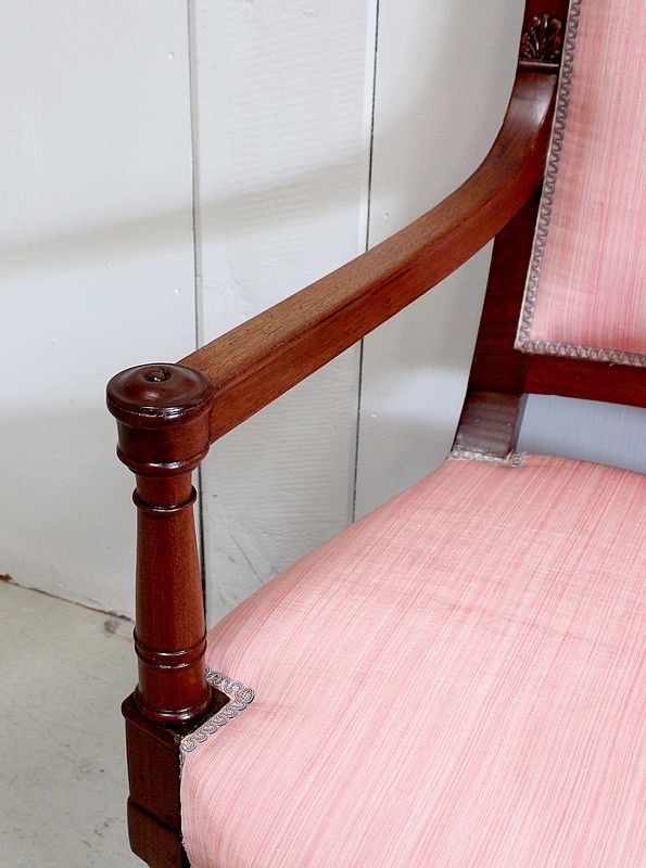 2997.3 Pair Of Mahogany Armchairs, Consulate Period Early, 19th Century photo