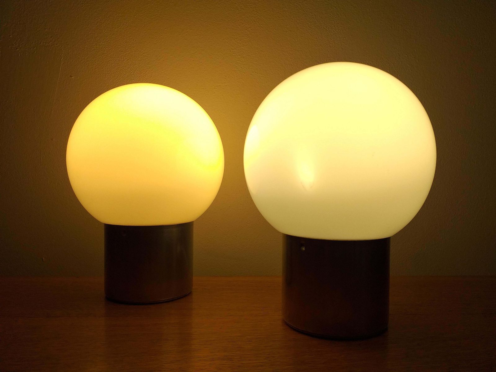 Pair Of Midcentury Table Lamps Kamenicky Senov, 1970s. photo buy