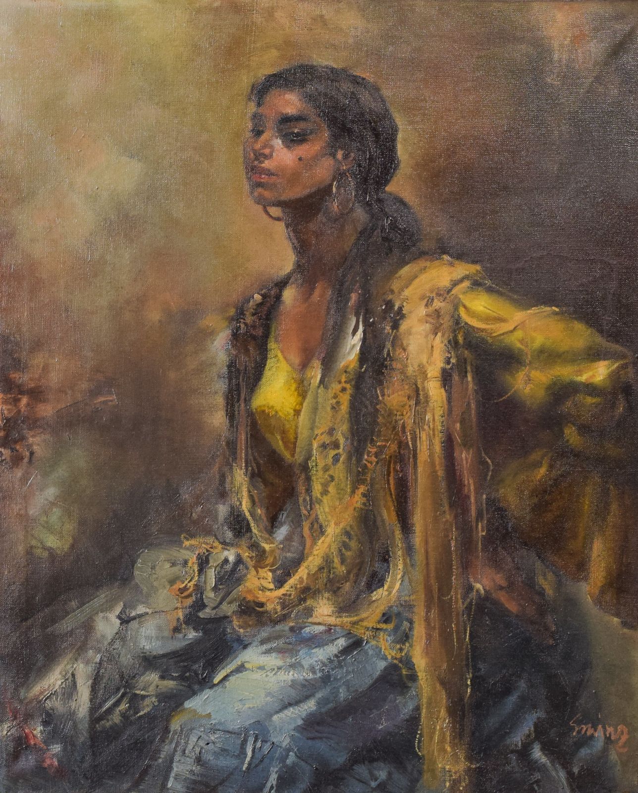 Gumersindo Sainz De Morales – Portret Van Een Vrouw