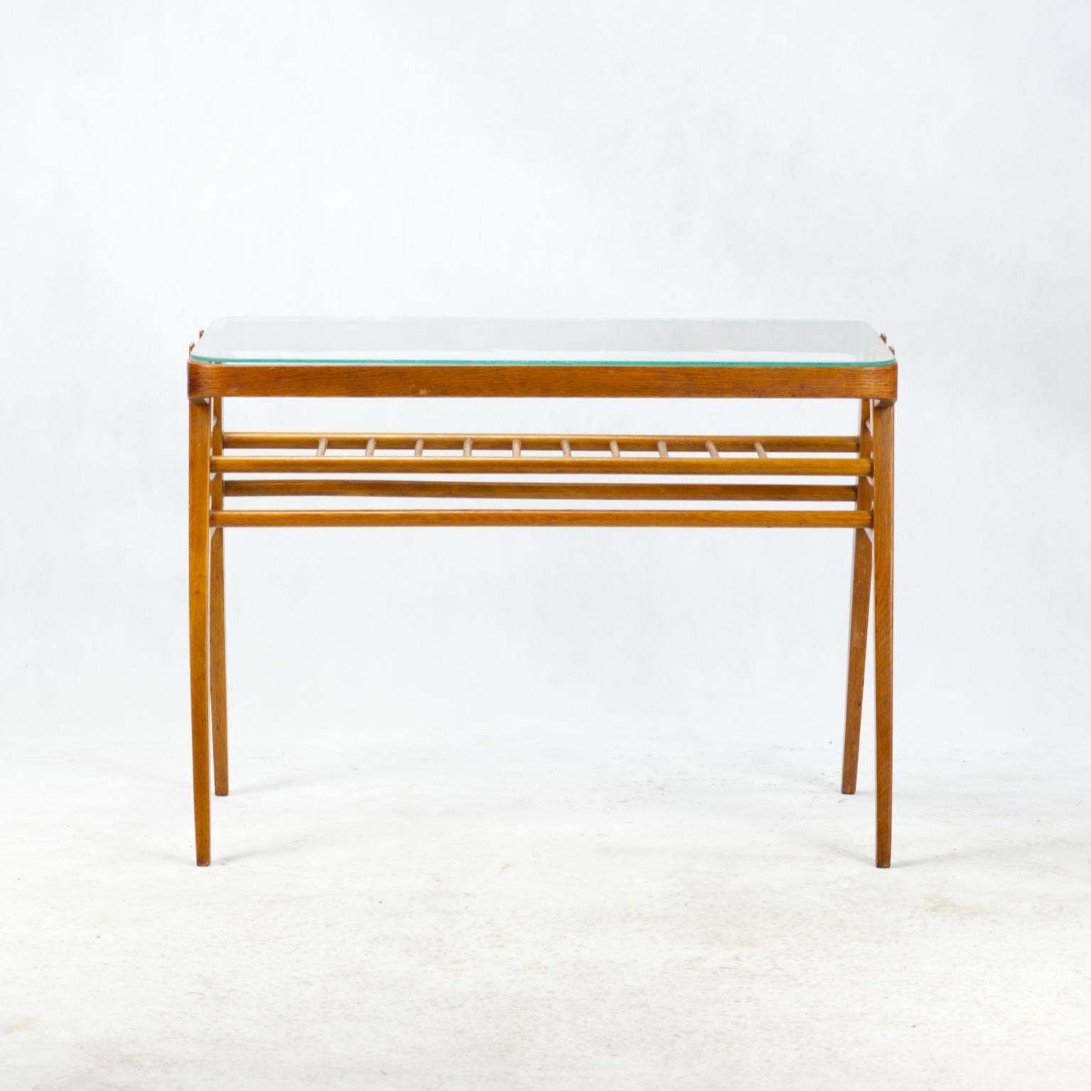 Wooden Coffee Table By František Jirák For Tatra Nabytok Pravenec, 1960s photo for sale