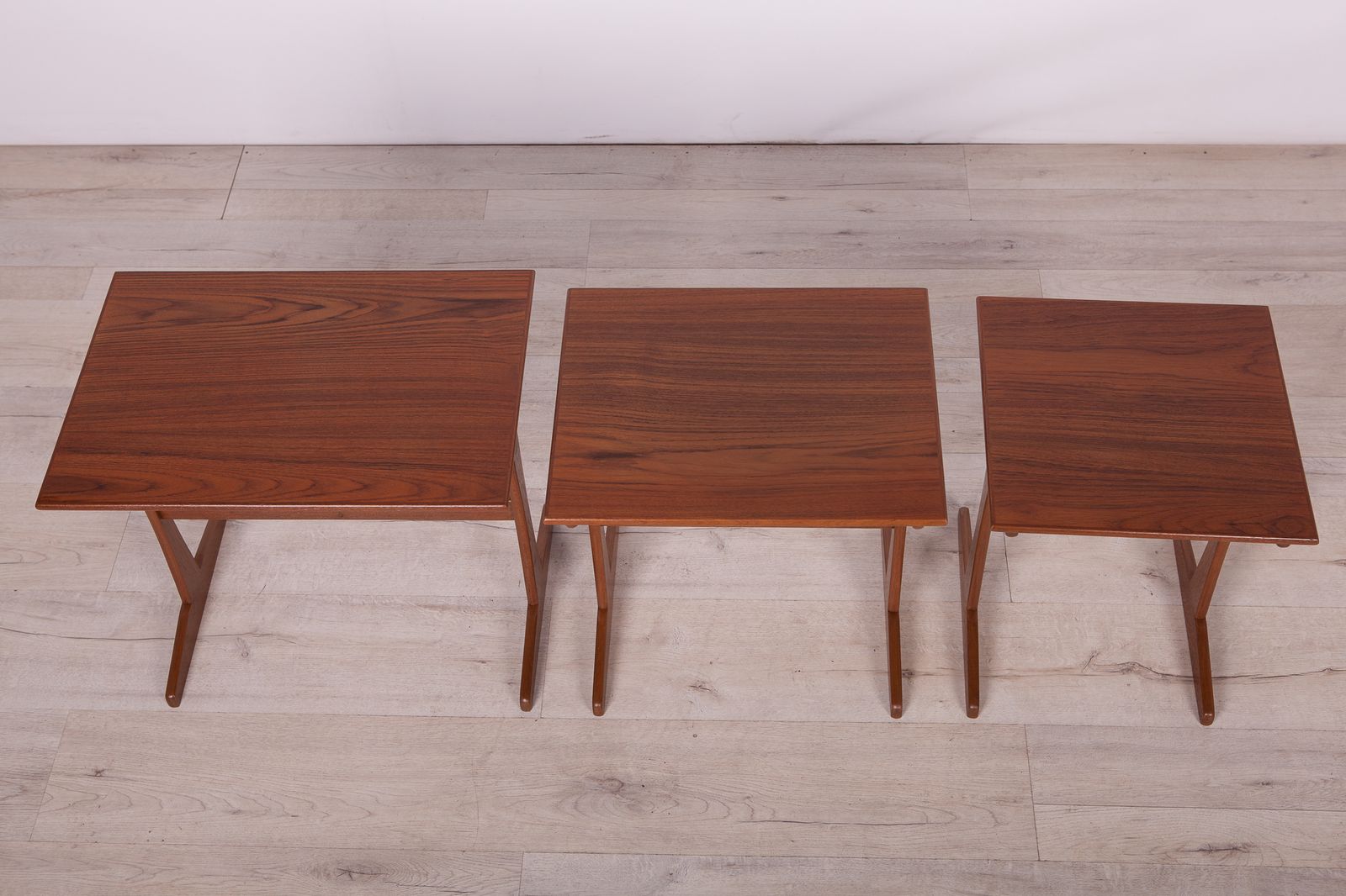 Danish Teak Nesting Tables, 1960s, Set Of 3 photo 290.0