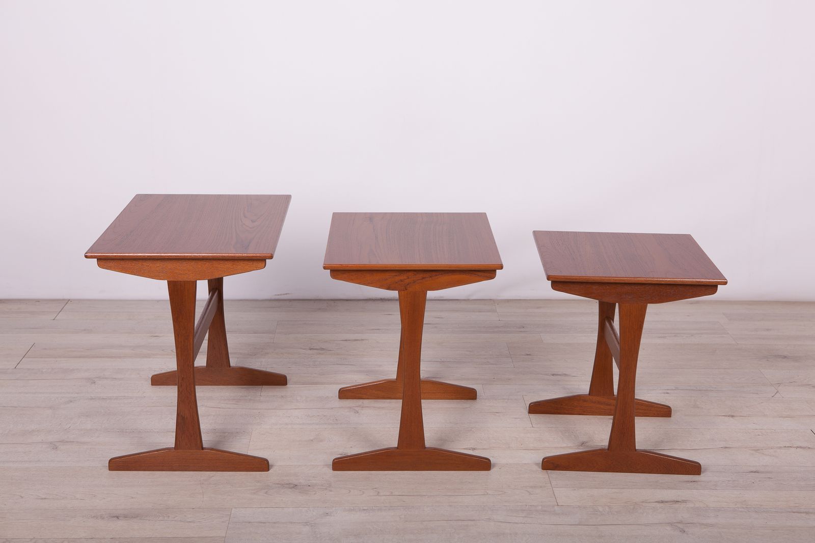 Danish Teak Nesting Tables, 1960s, Set Of 3 photo vintage