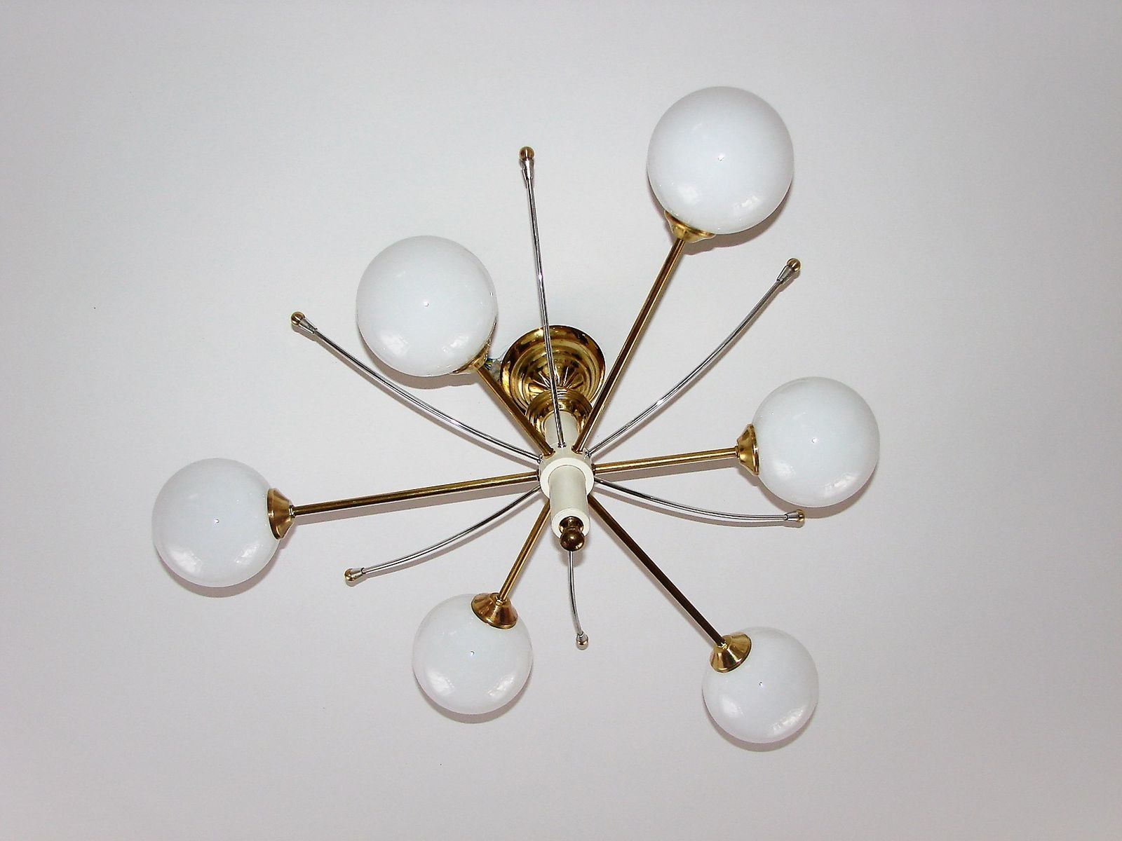 Stilnovo Style Chandelier, 1960s photo for sale