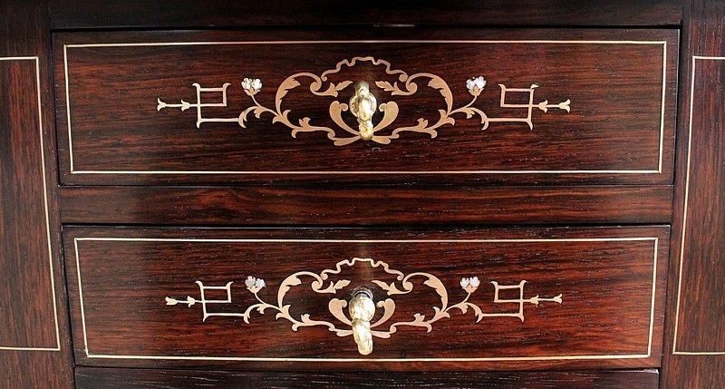 photo buy Small Table With Shutters, Napoleon III Period Mid 19th Century