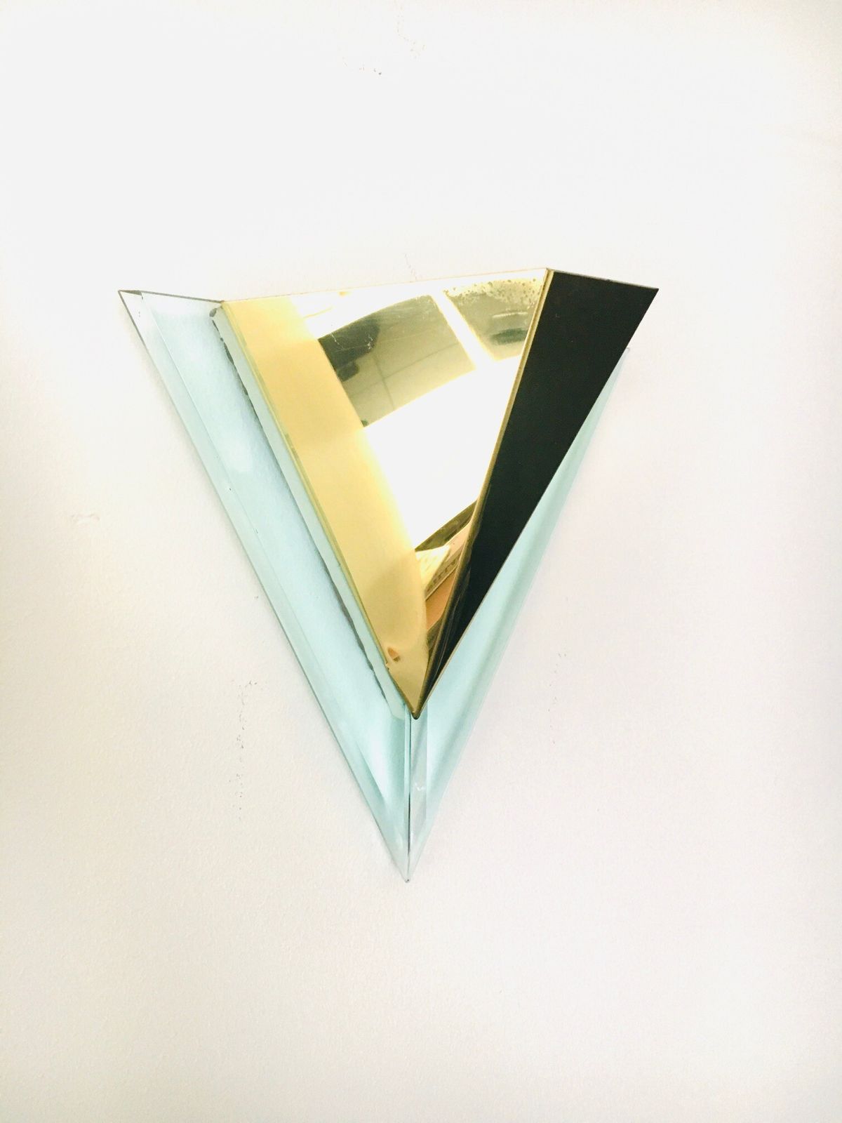 Lighting Postmodern Design Triangular Wall Lamp By Landia, Germany 1990s photo