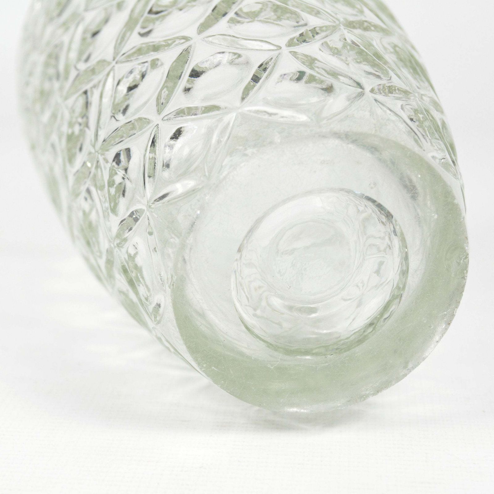 Large, "Karo" Glass Vase, Huta Szkła Hortensja, Poland, 1970s photo vintage