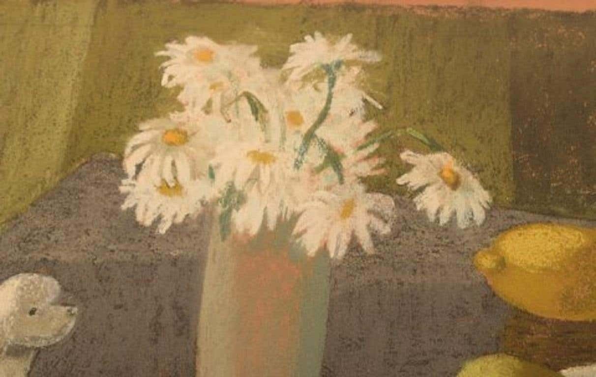 Bengt Carlberg, Sweden, Pastel On Paper, Modernist Still Life photo 649.0