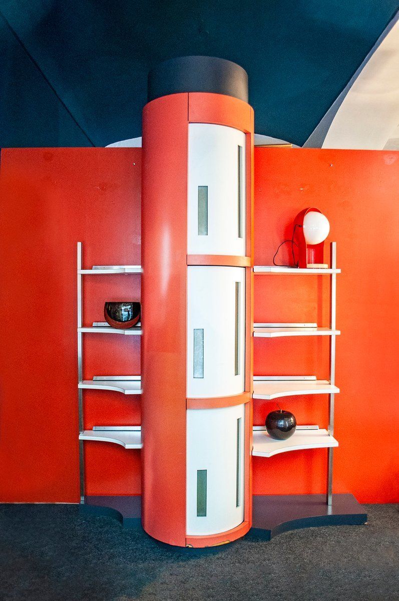 Formica Wood Bookcase By Luigi And Renato Manzoni, Italy, 1958 photo Furniture