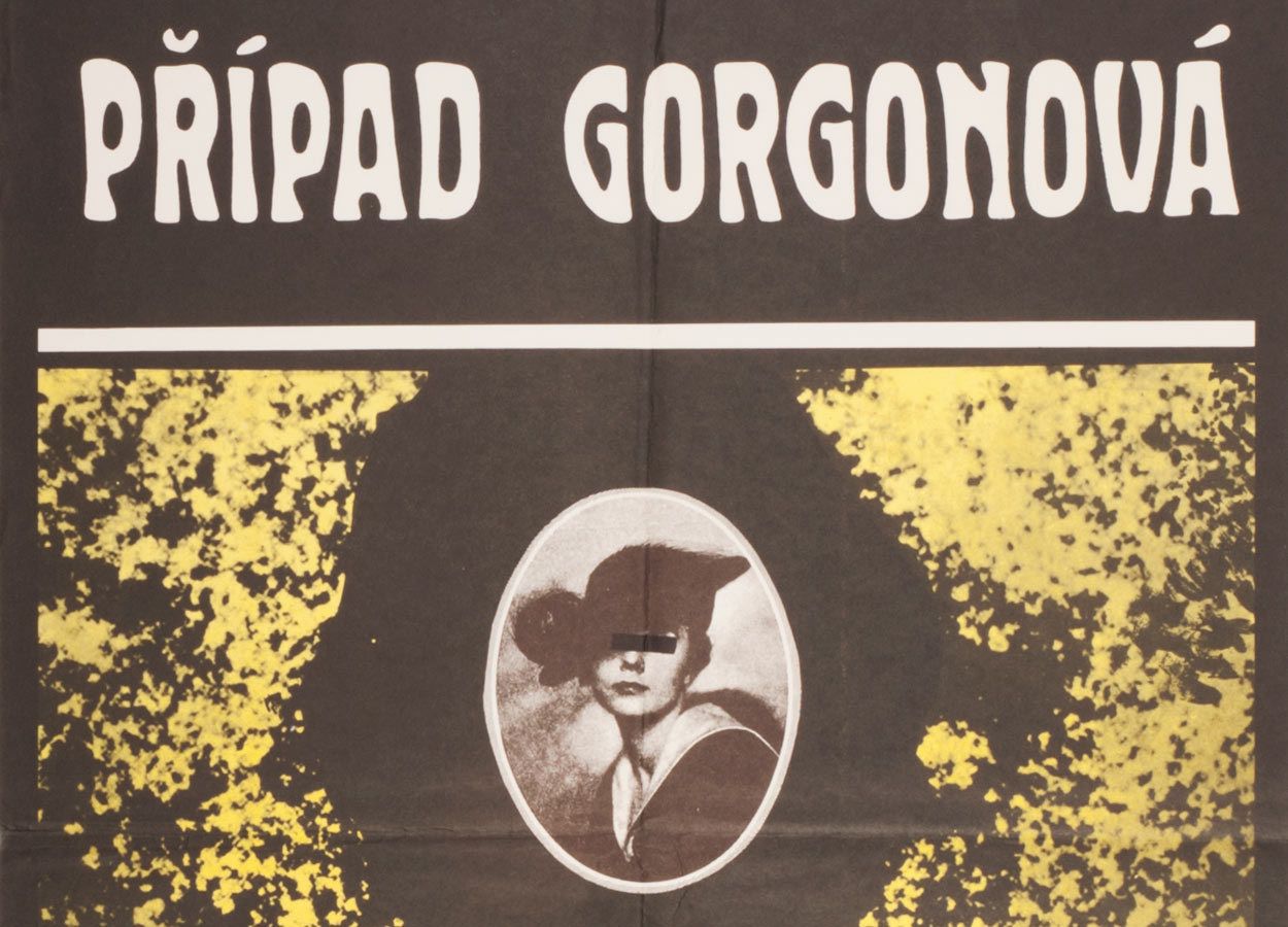 Movie Poster, The Gorgon Case, Miroslav Hlaváček, 1979 photo furniture