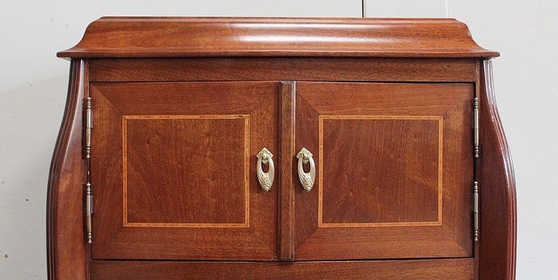 Mahogany And Precious Wood Cabinet, Art Nouveau Period, Early 20th Century photo buy