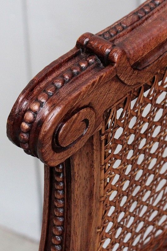 photo for sale Suite Of Mahogany Armchairs, Louis XVI Style Early 20th Century