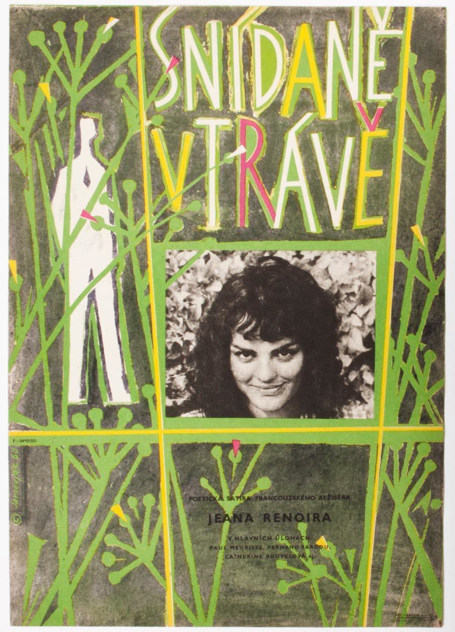 Movie Poster, Picnic On The Grass, Vladimír Jarcovják, 1960