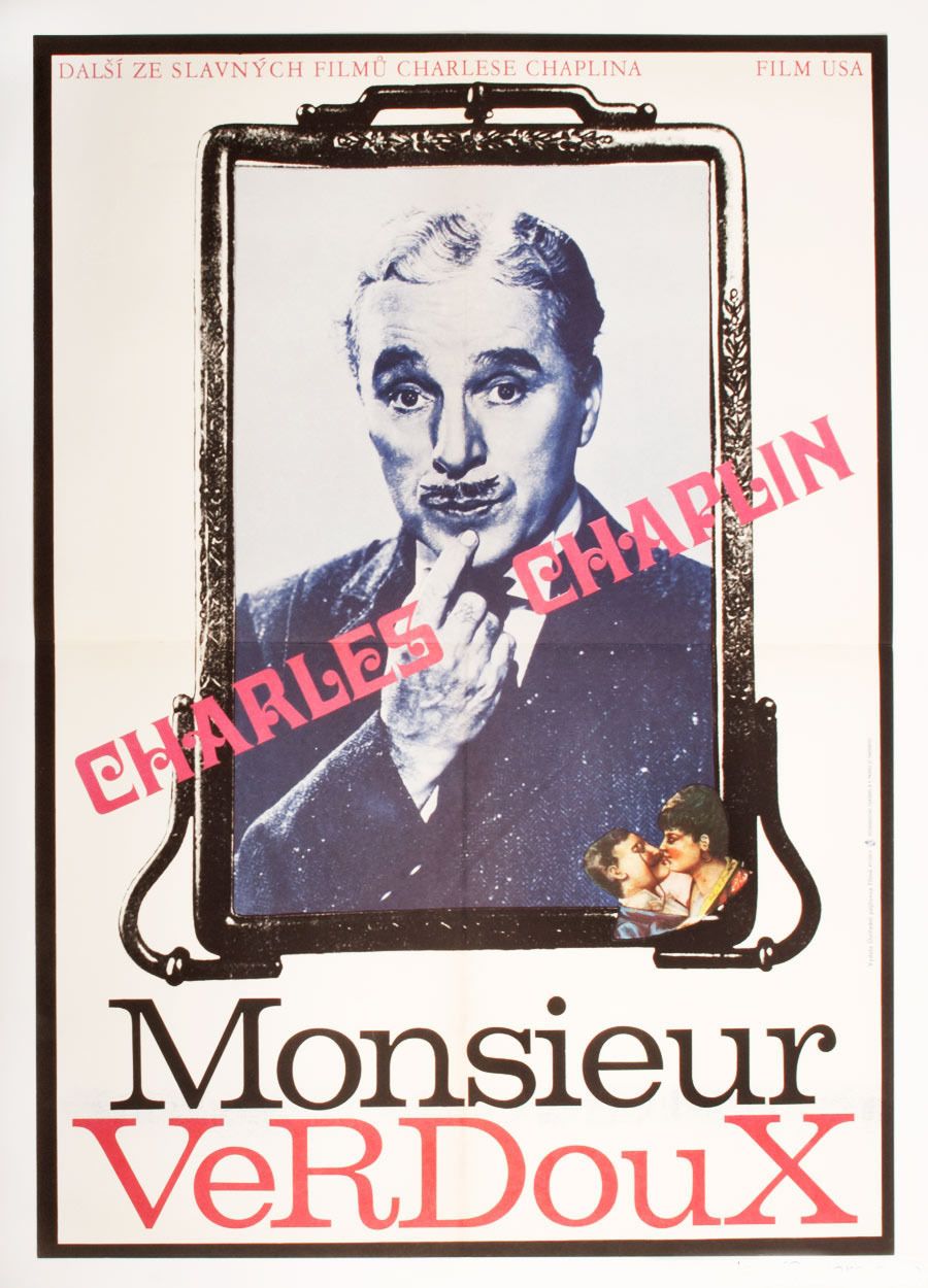 Movie Poster, Monsieur Verdoux, Milan Grygar, 1974 photo furniture