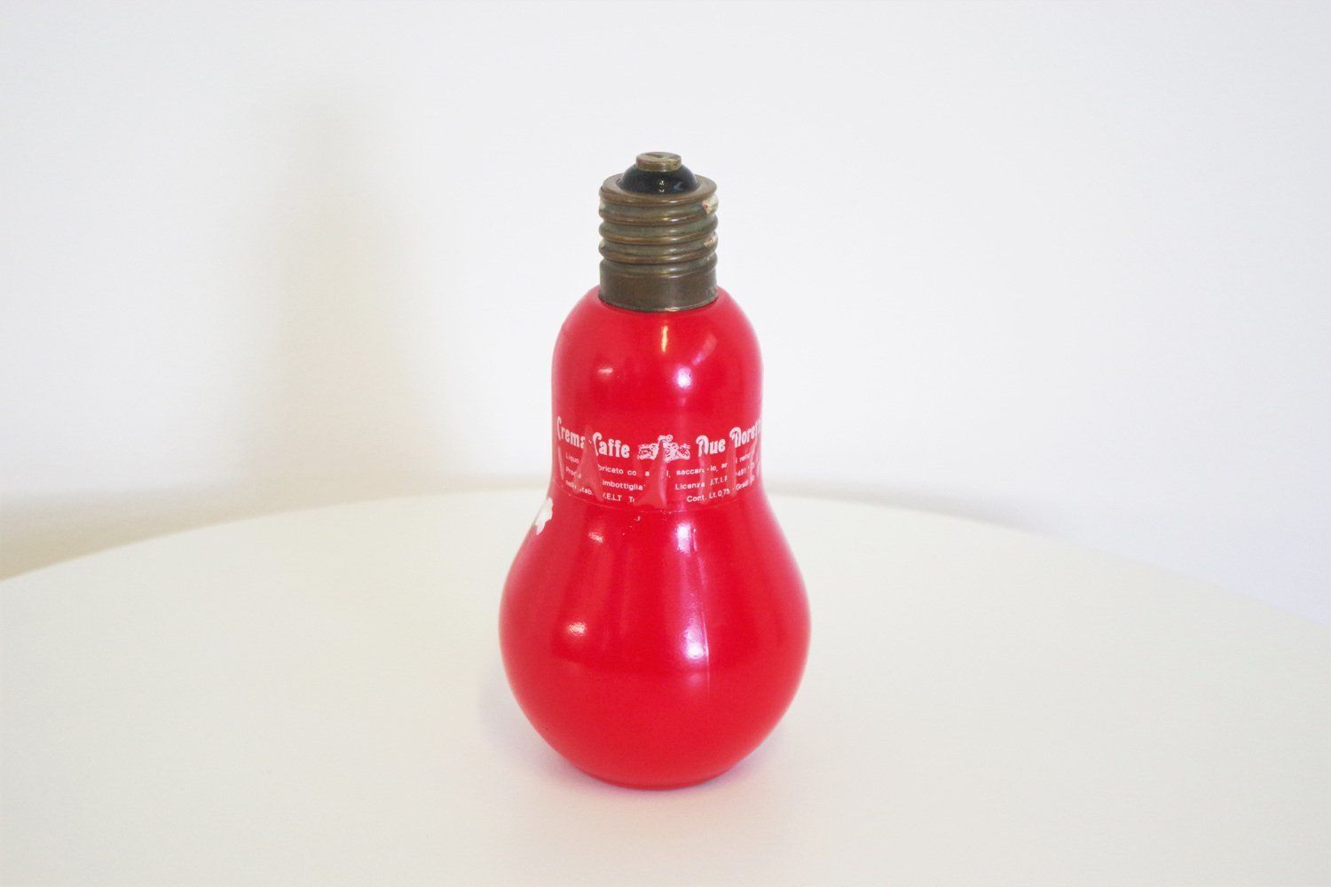 Light Bulb Shaped Bottle By Due Moretti Cremacaffè, 1970s photo furniture