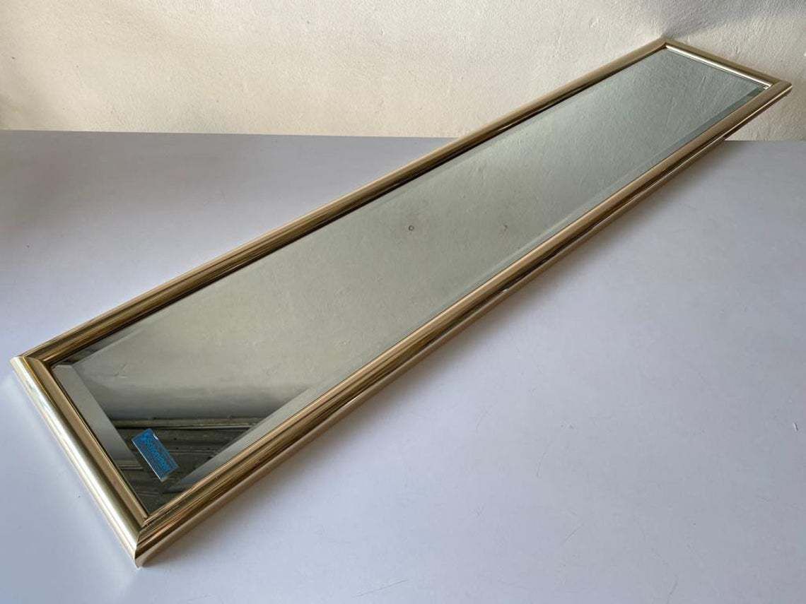 Gold Metal Frame Rectangle Tall Dressing Mirror By Schöninger photo for sale